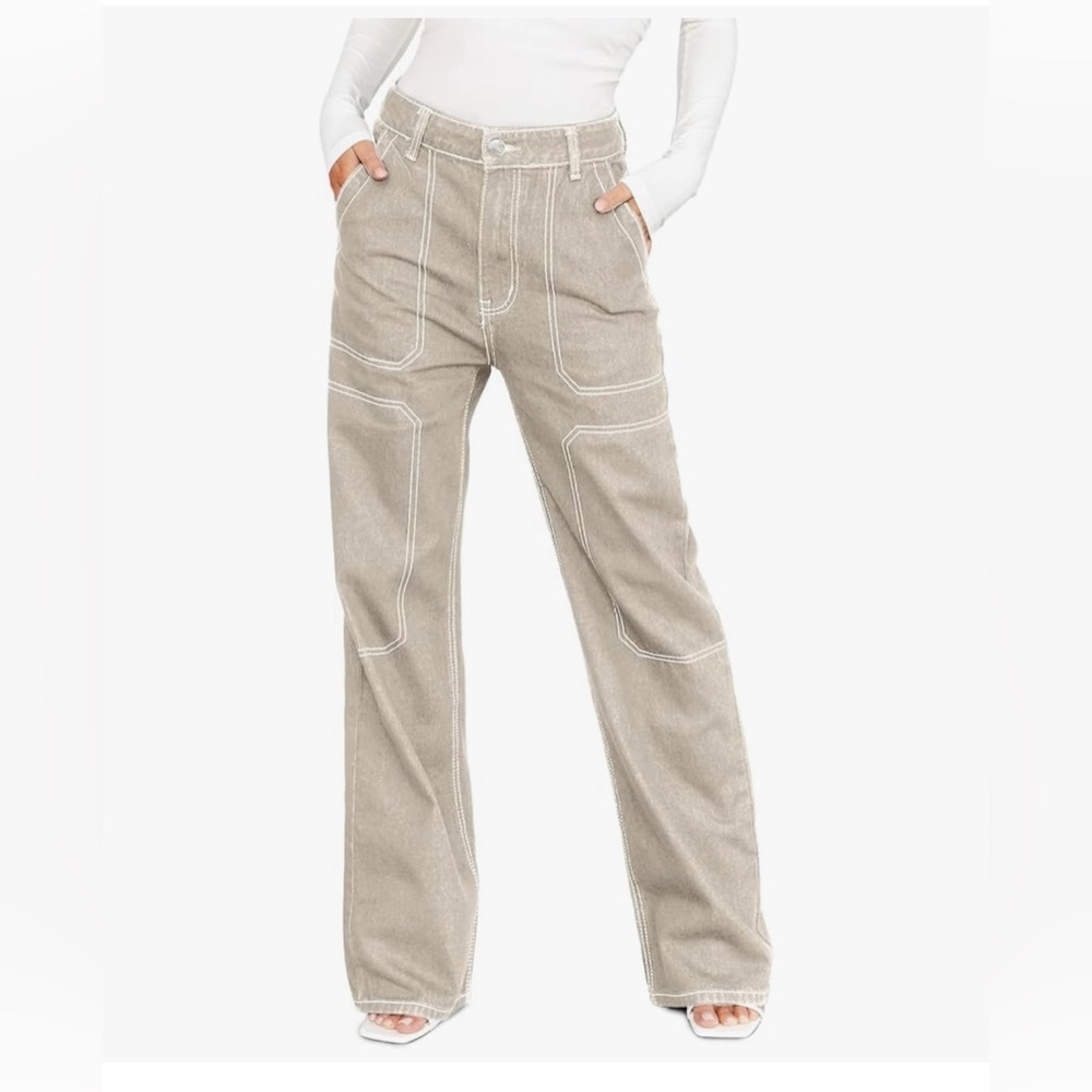 Dakotoo Women’s Cargo Pants - Tan